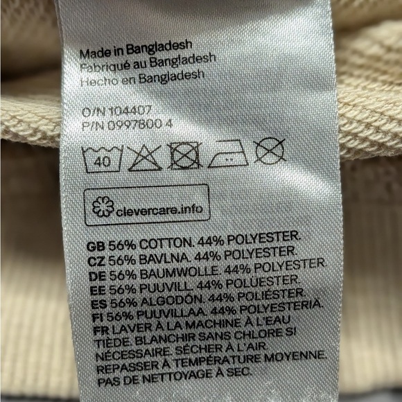 H&M Kids Ohio Varsity Crewneck Sweatshirt Youth 16 Tan Beige - Picture 5 of 5